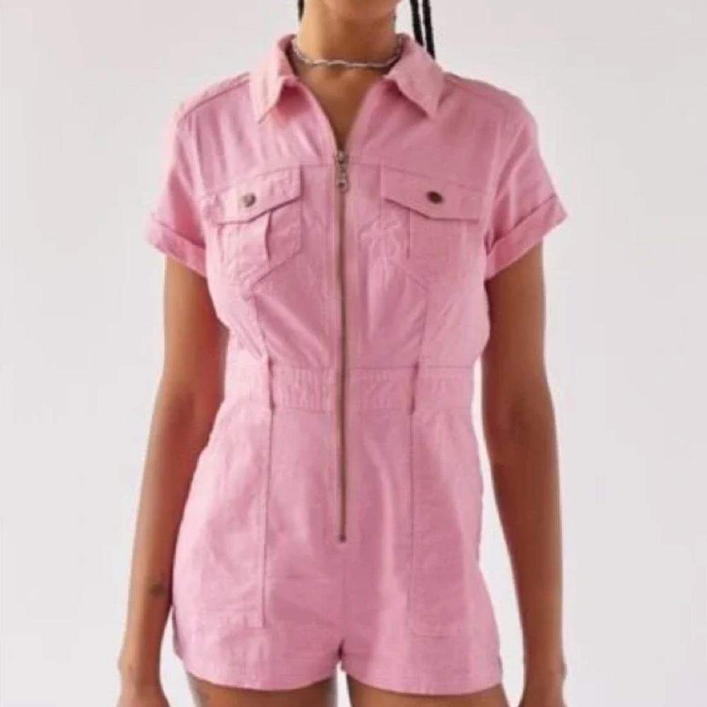 *NWT* Urban Outfitters BDG Pink Cargo Jumpsuit size L